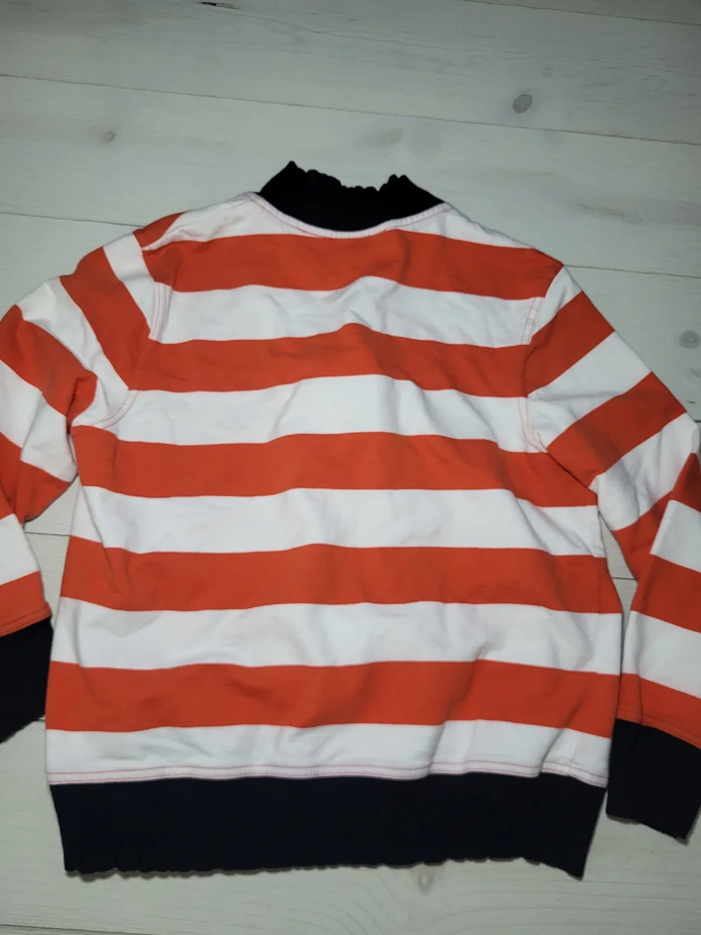 Lot Of 2 PacSun Tops Nautical Embroidered Striped Long Sleeve Tee & Zip Jacket.